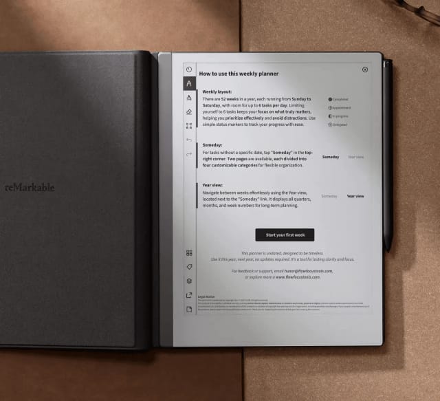 FLOW Weekly Someday section
